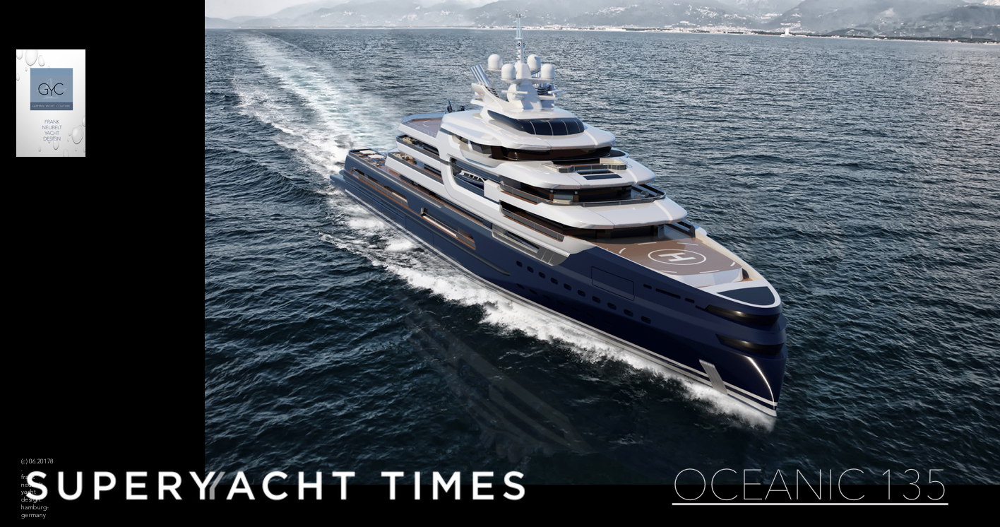 Oceanic 135 yacht concept exterior design