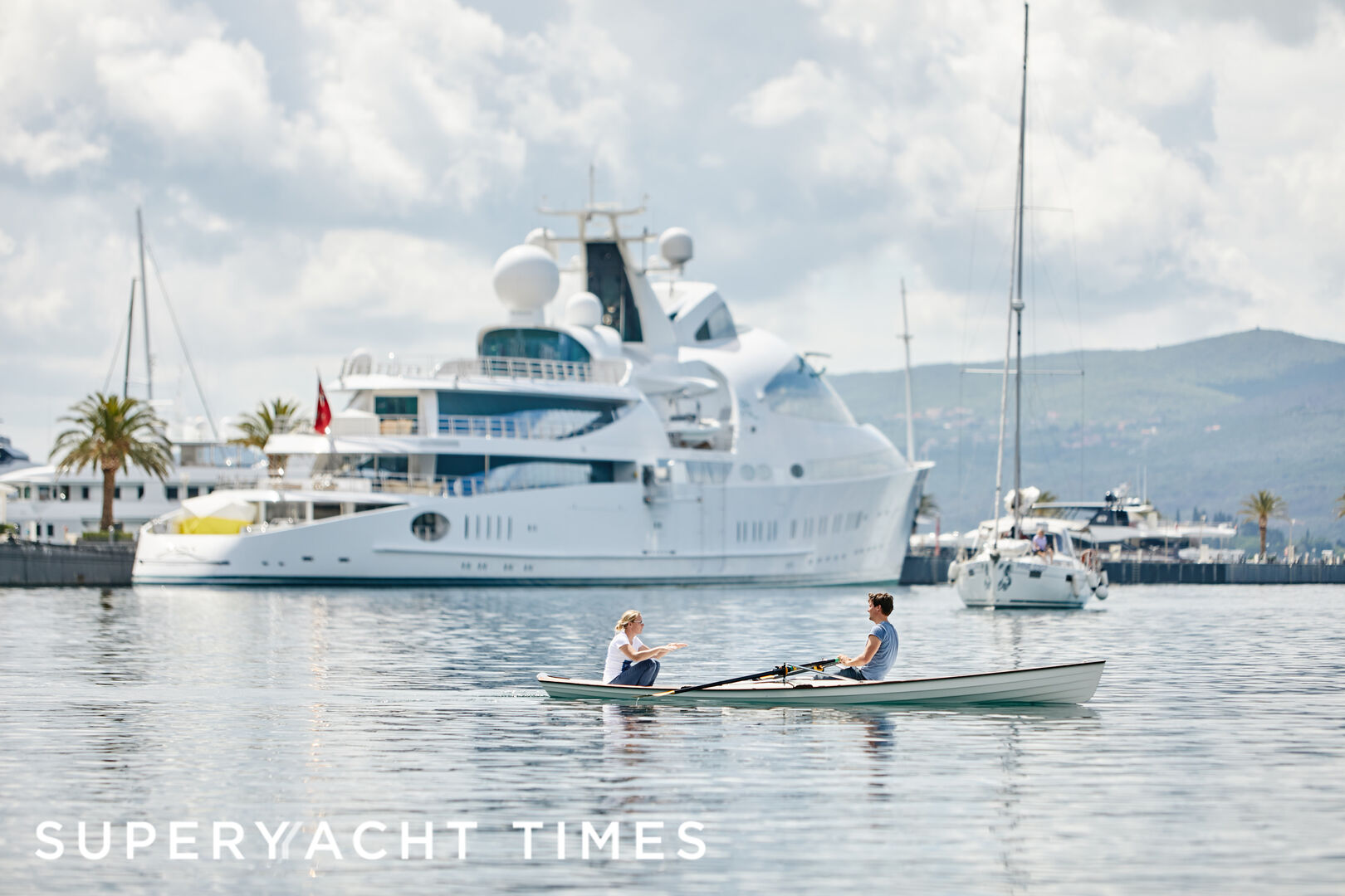 Yas yacht in Porto Montenegro