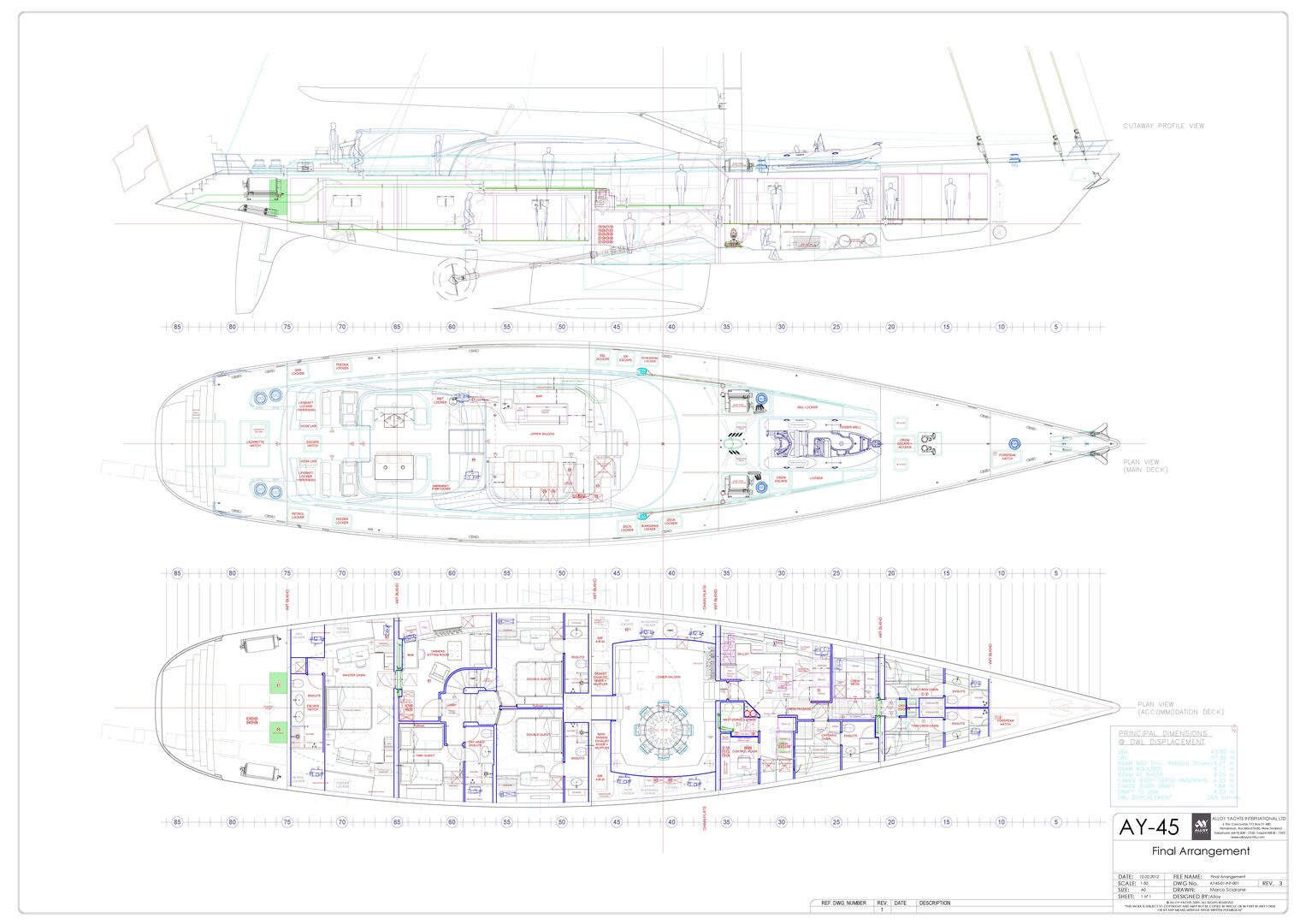 Encore yacht GA plan