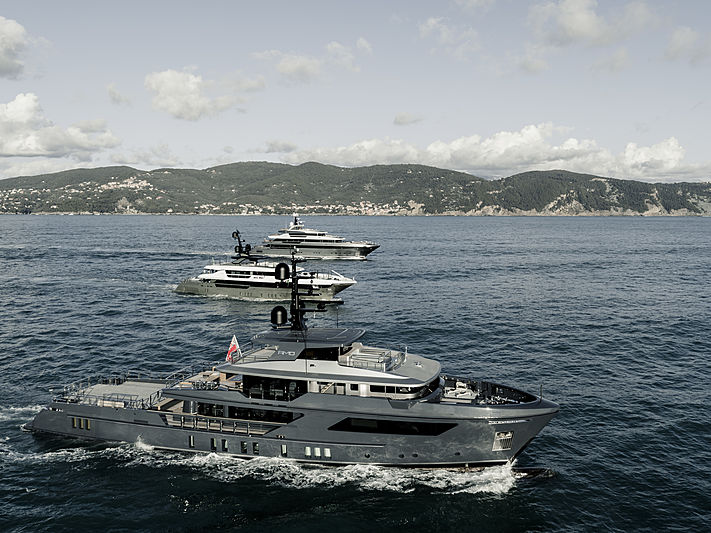 Sanlorenzo yacht fleet cruising