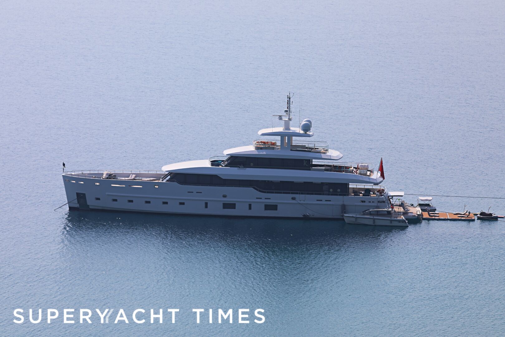 K yacht anchored off Bodrum