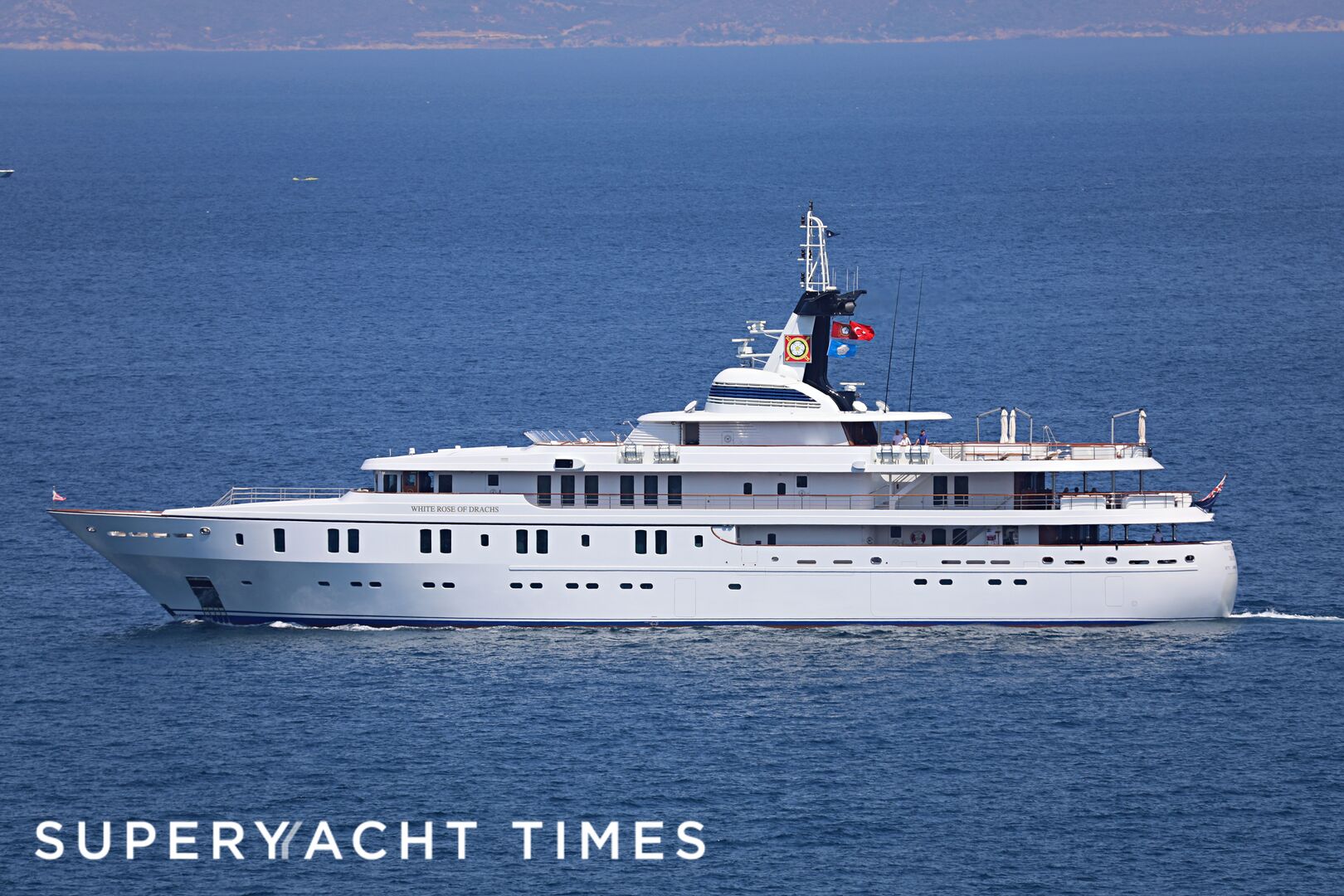 White Rose of Drachs yacht cruising off Kusadasi