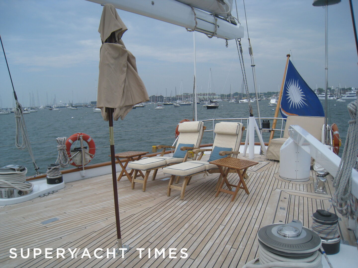 Axia yacht deck