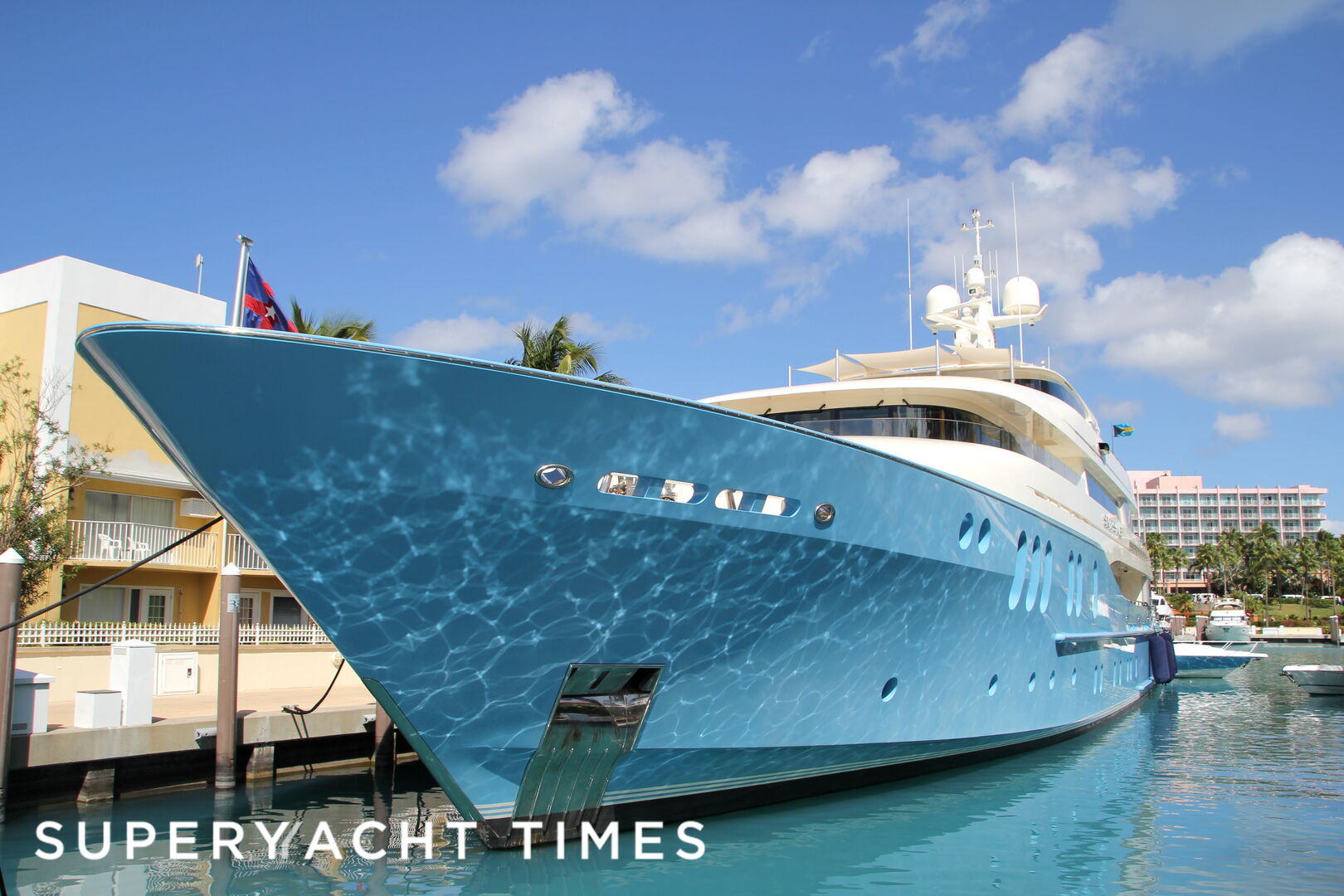 Silver Shalis yacht in Nassau Bahamas