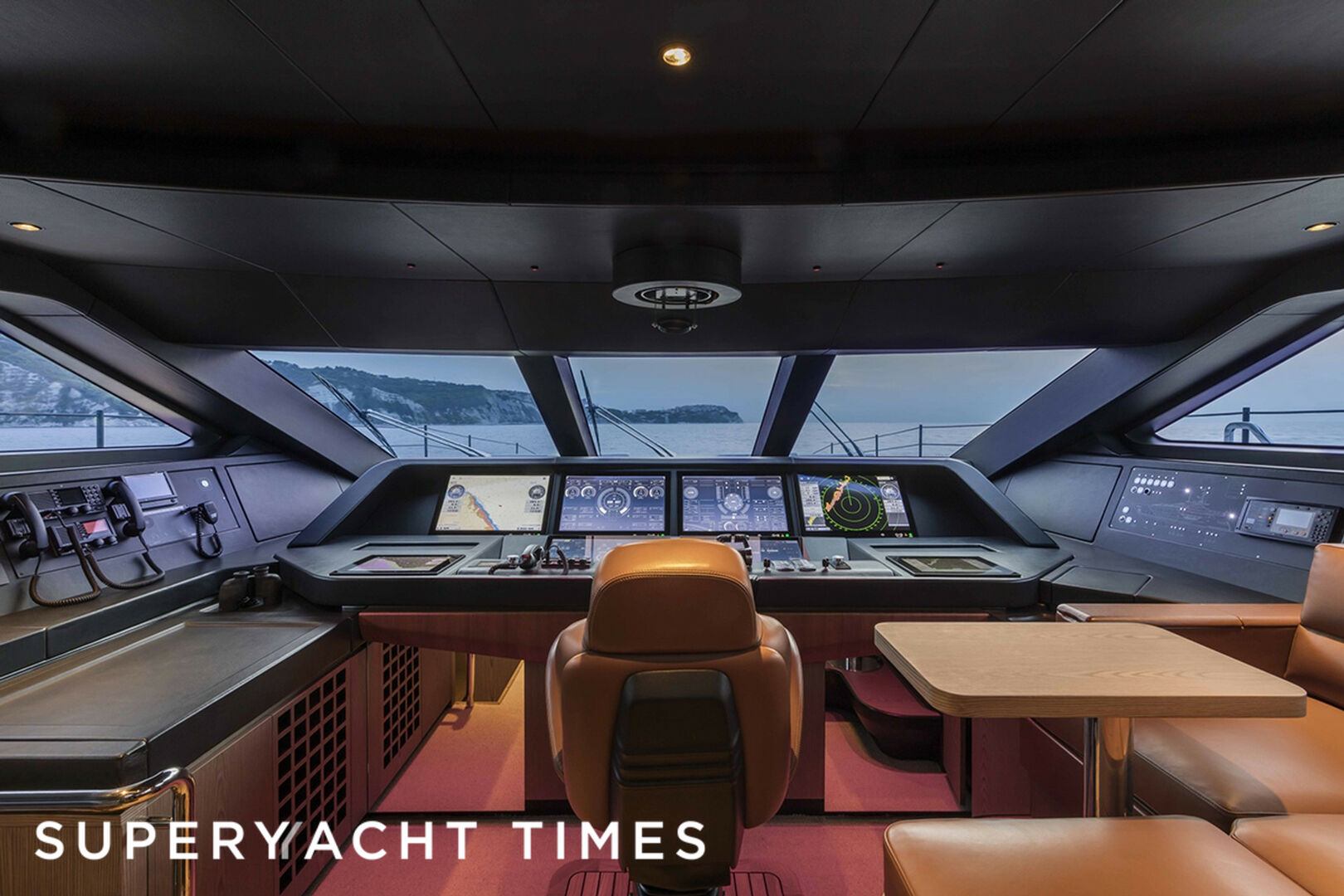 Jag'B yacht wheelhouse