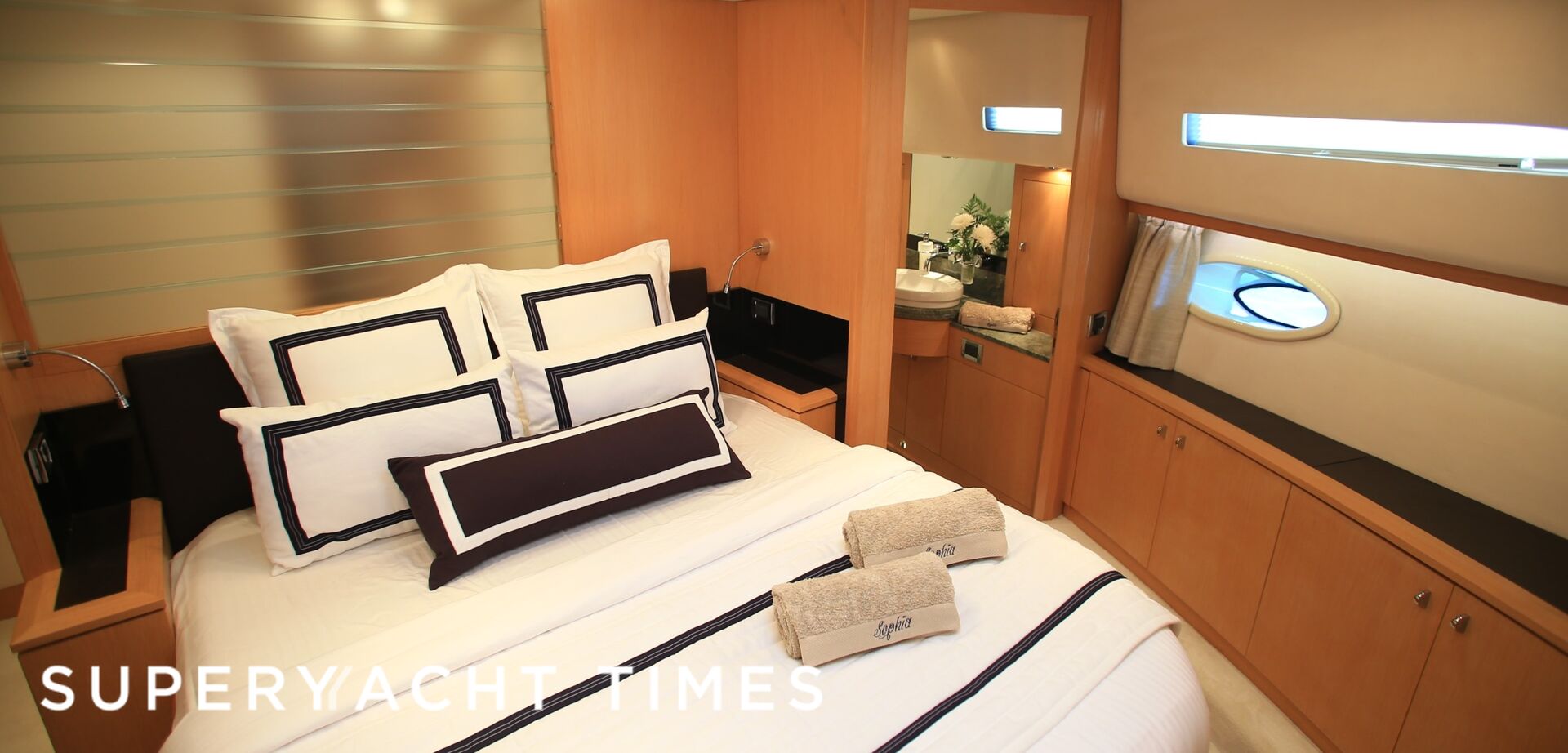 Sophia yacht stateroom