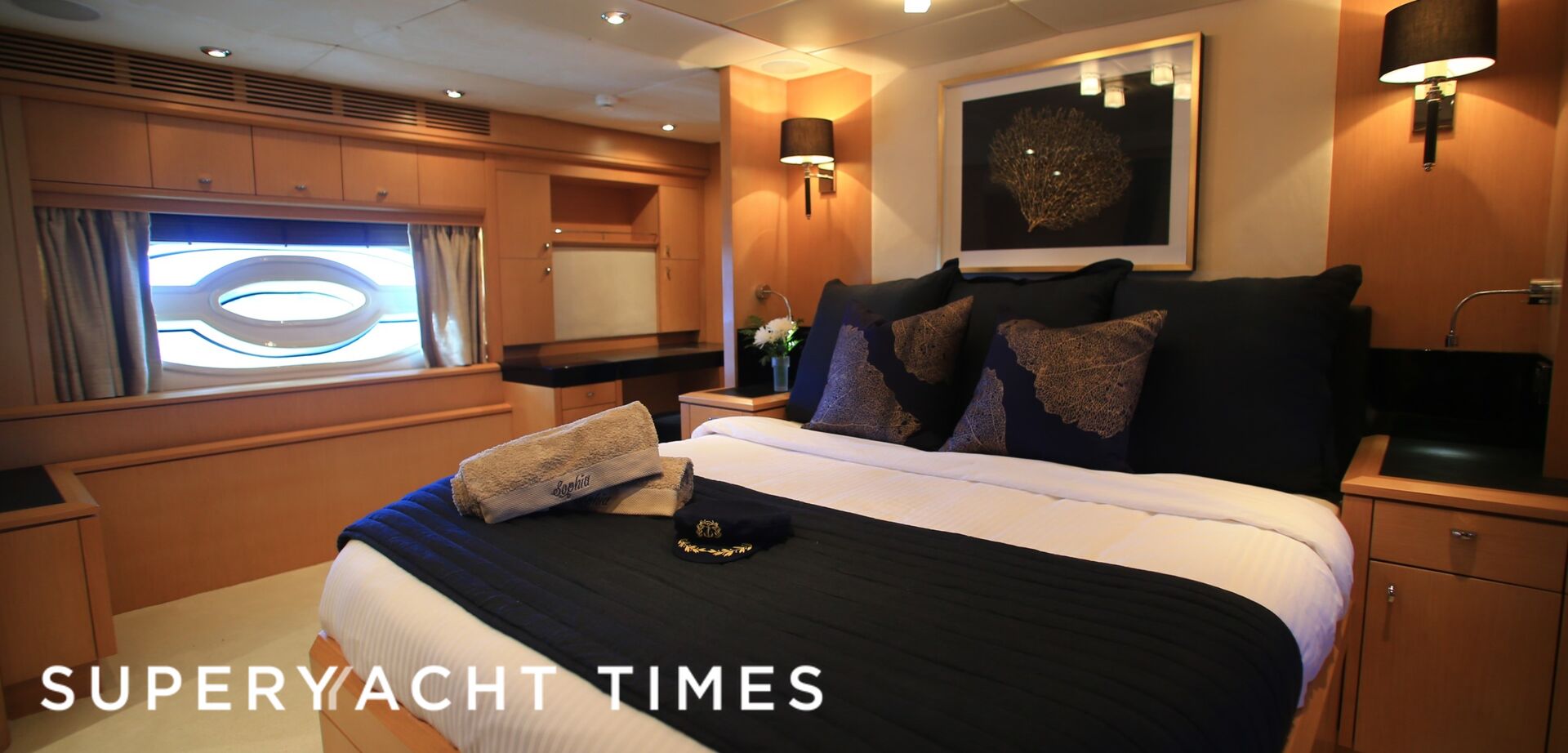 Sophia yacht stateroom