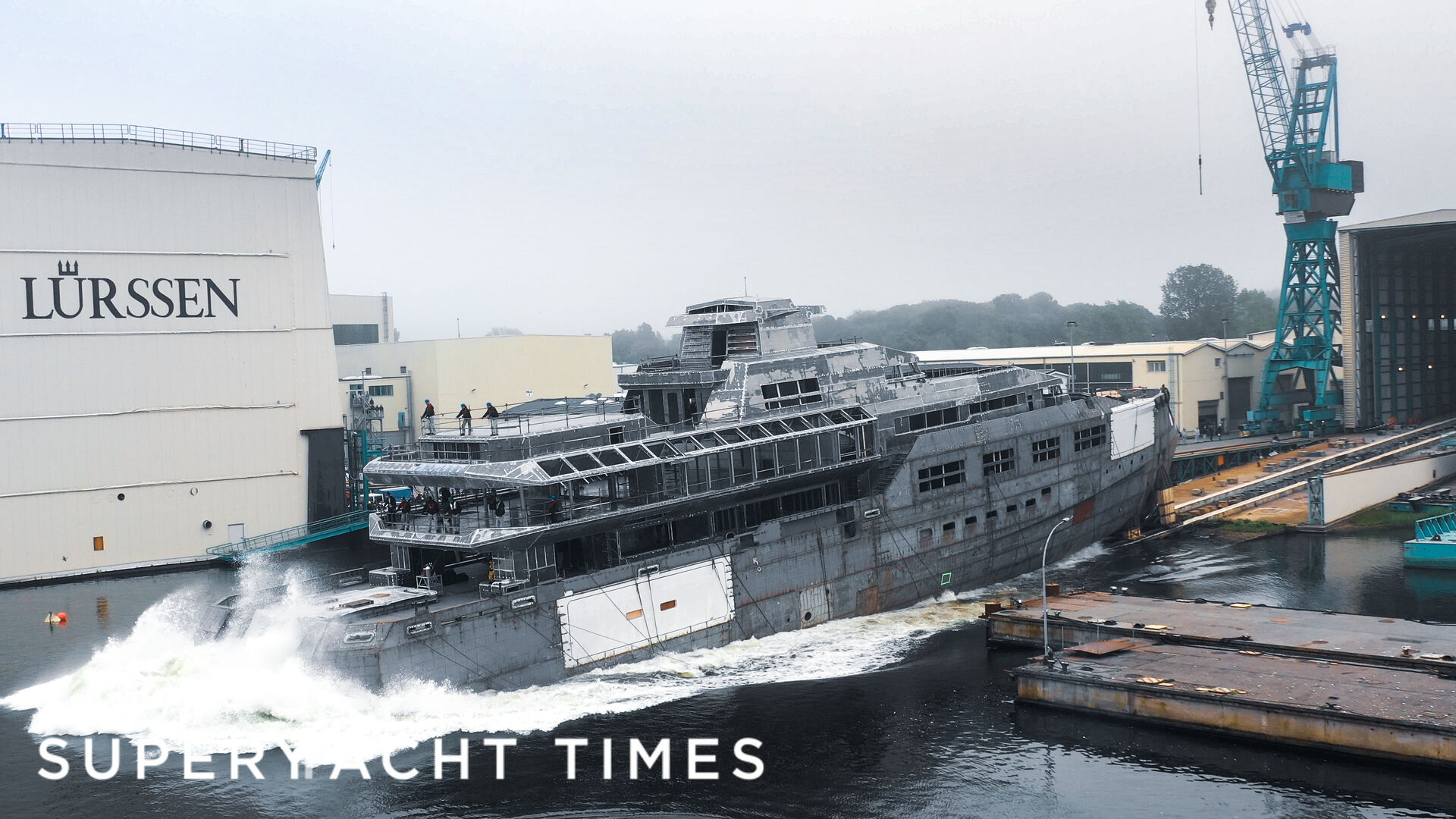 90m Lürssen superyacht Project 1601 launched