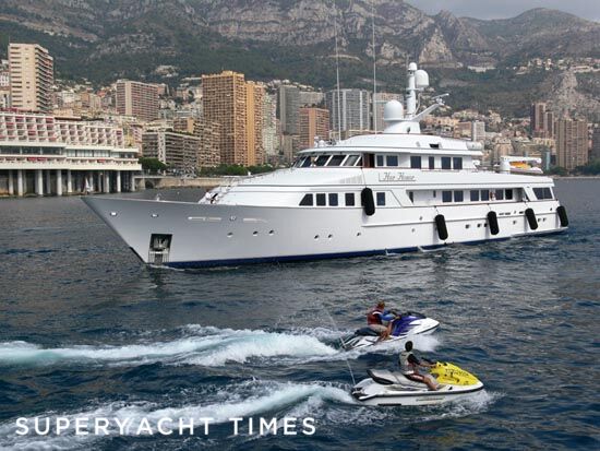 Her Honor yacht arriving at Monaco