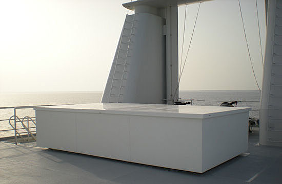 The superyacht retrofit “Big Box” from Norco