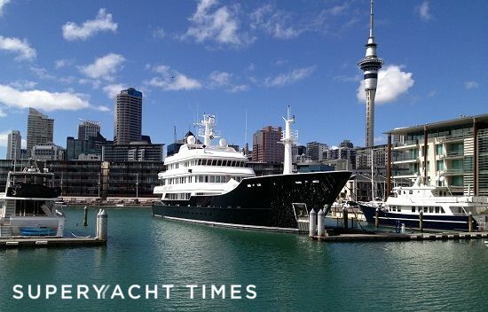 The expedition superyacht Ulysses in Auckland