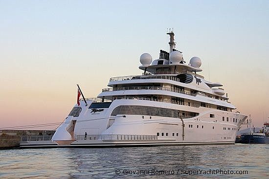 The 5th largest yacht in the world, Topaz