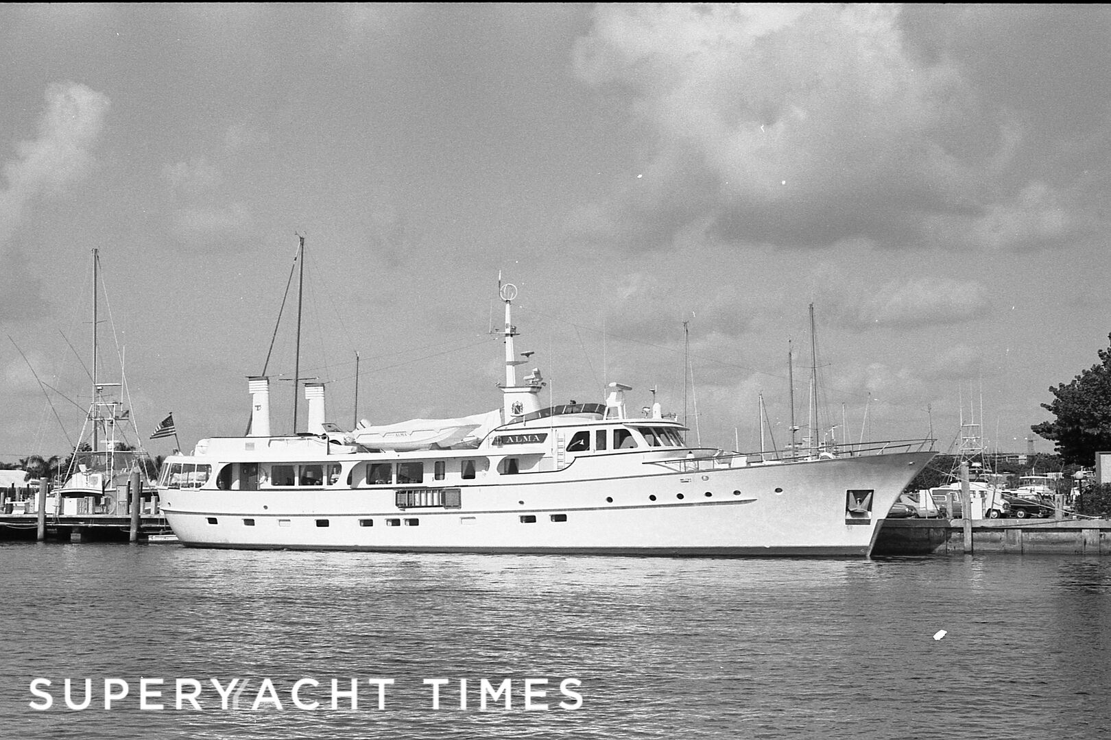 Alma yacht in Port Everglades, FL in 1983