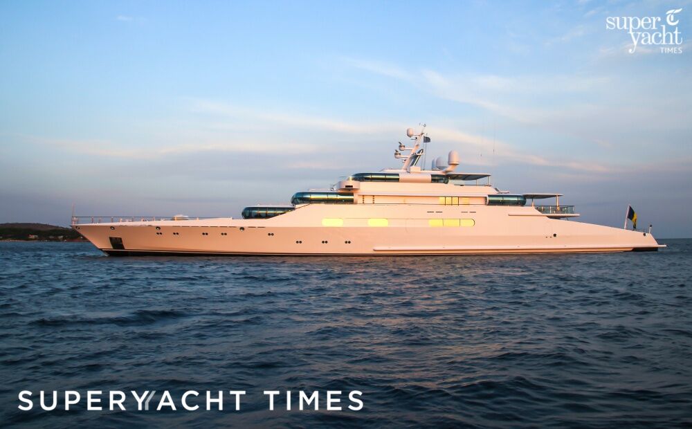 In Pictures: The iconic 74m superyacht Enigma at sunset
