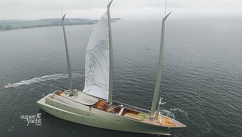 Exclusive: S/Y A sets sail for first time