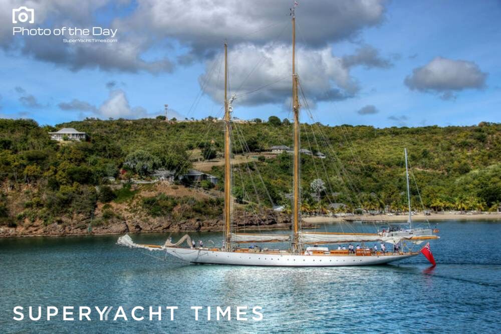 Sailing yacht Eleonora E in Antigua