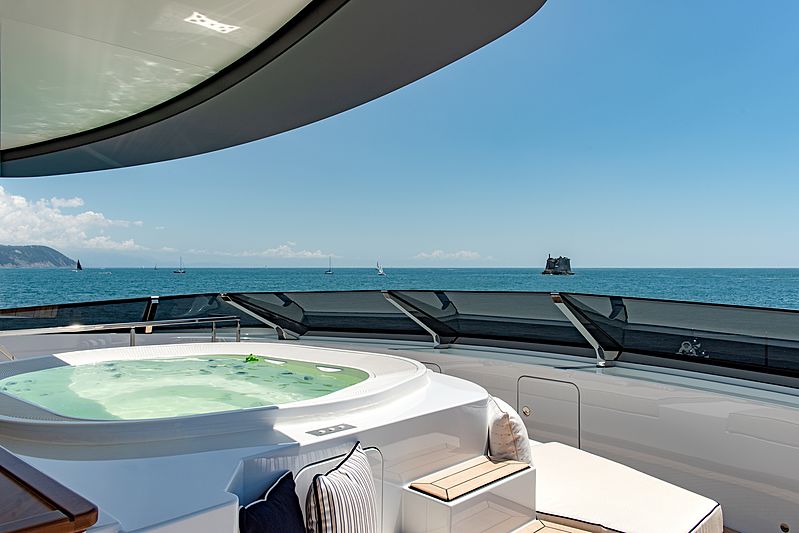 Lady Lena yacht sundeck