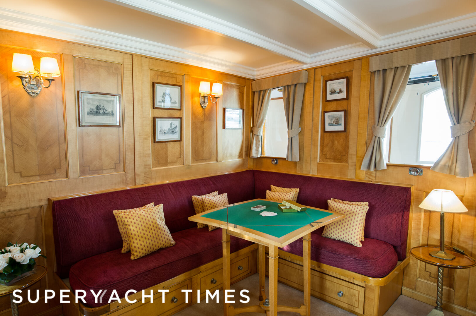 Fair Lady yacht saloon
