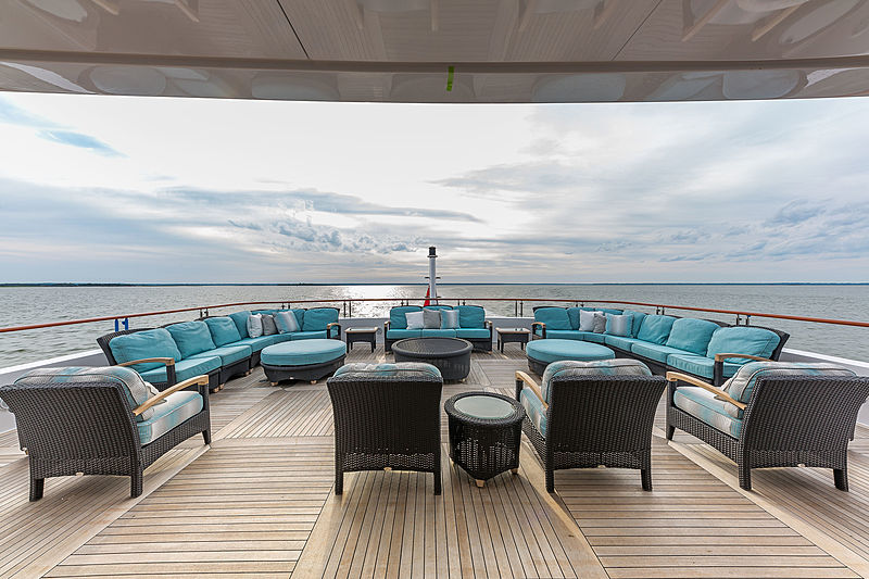 Unbridled yacht sundeck