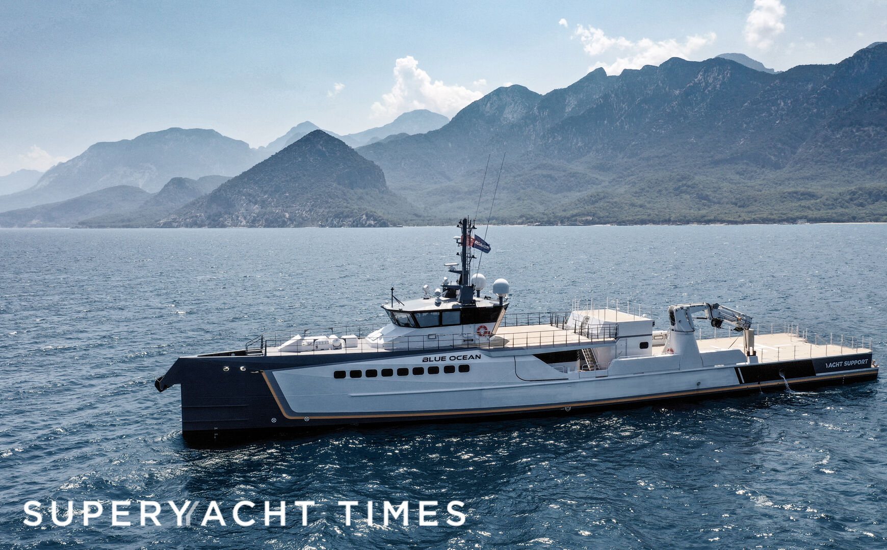Support yacht Blue Ocean ready for delivery