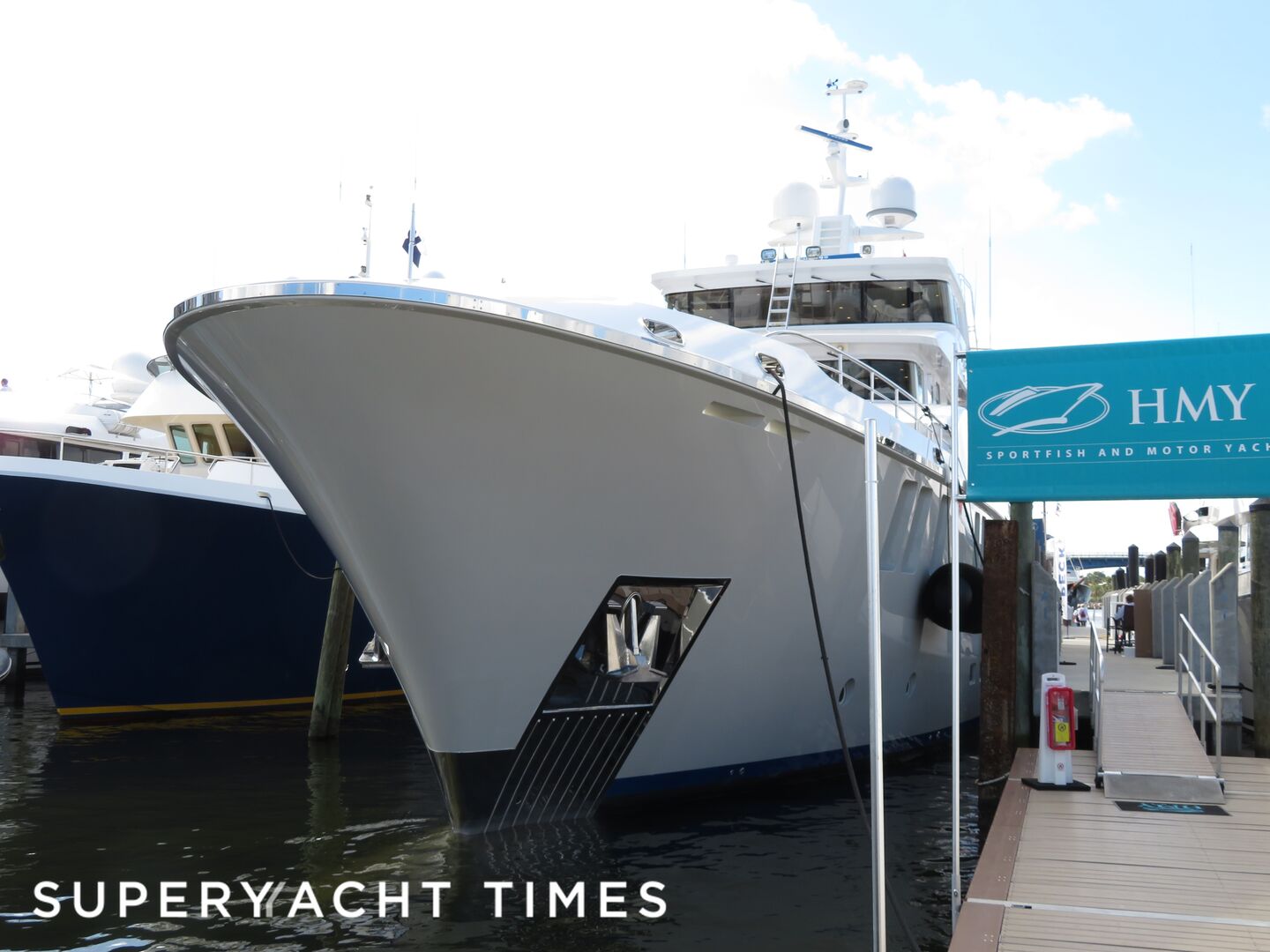 Aurora yacht at Fort Lauderdale International Boat Show 2019