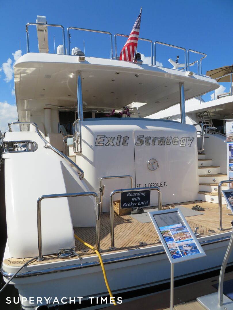 Exit Strategy yacht at Fort Lauderdale International Boat Show 2019