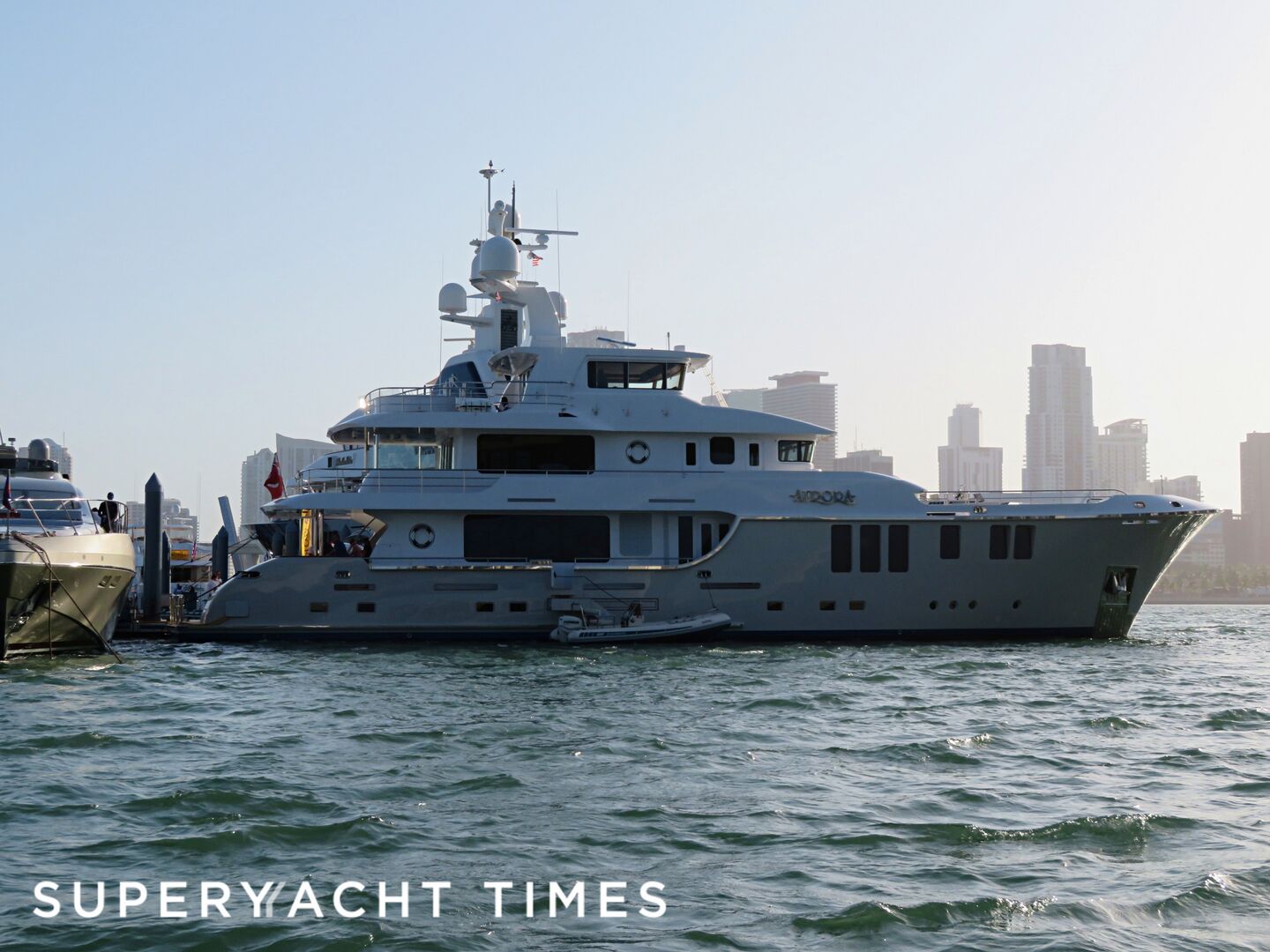 Aurora yacht at Miami Yacht Show 2020
