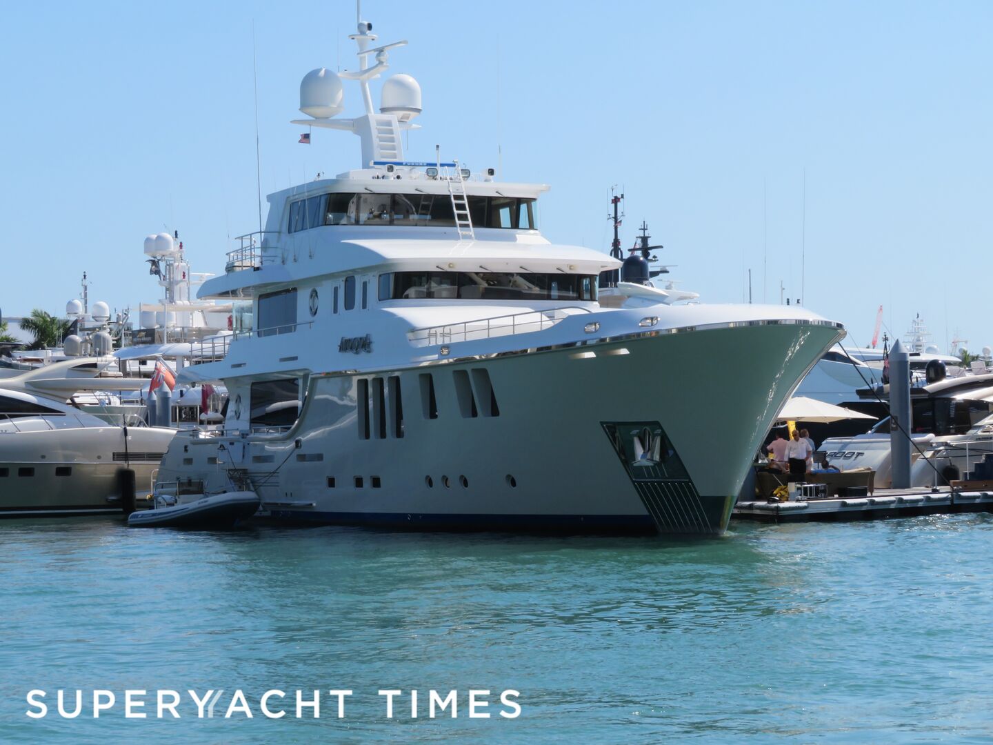 Aurora yacht at Miami Yacht Show 2020