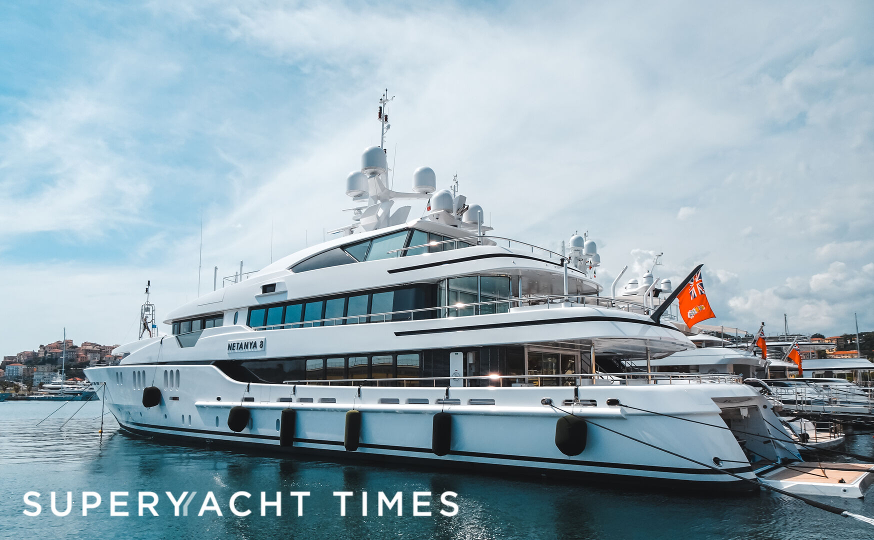 The Winch-designed motor yacht Netanya 8 in Imperia