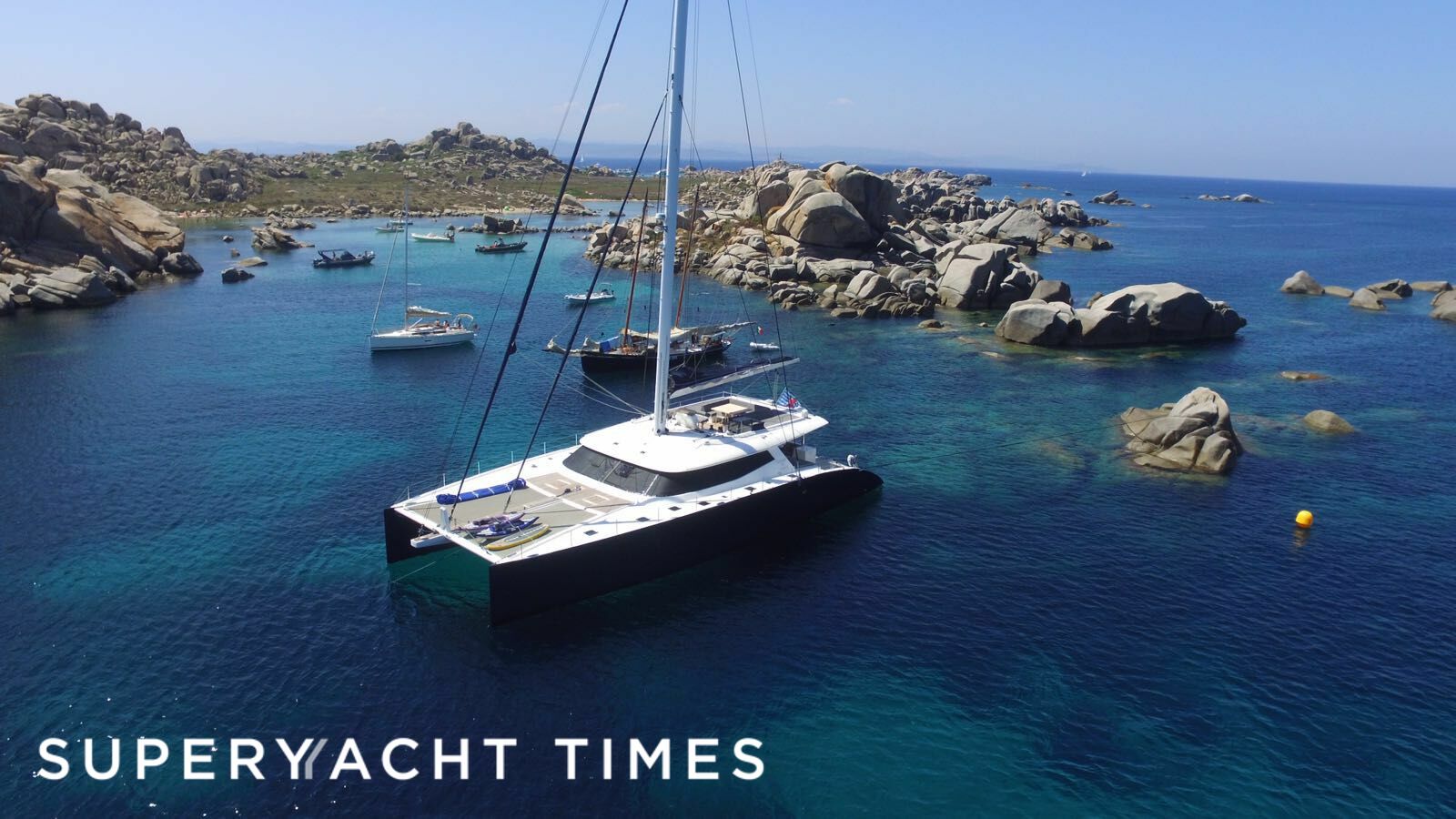 Levante yacht anchored