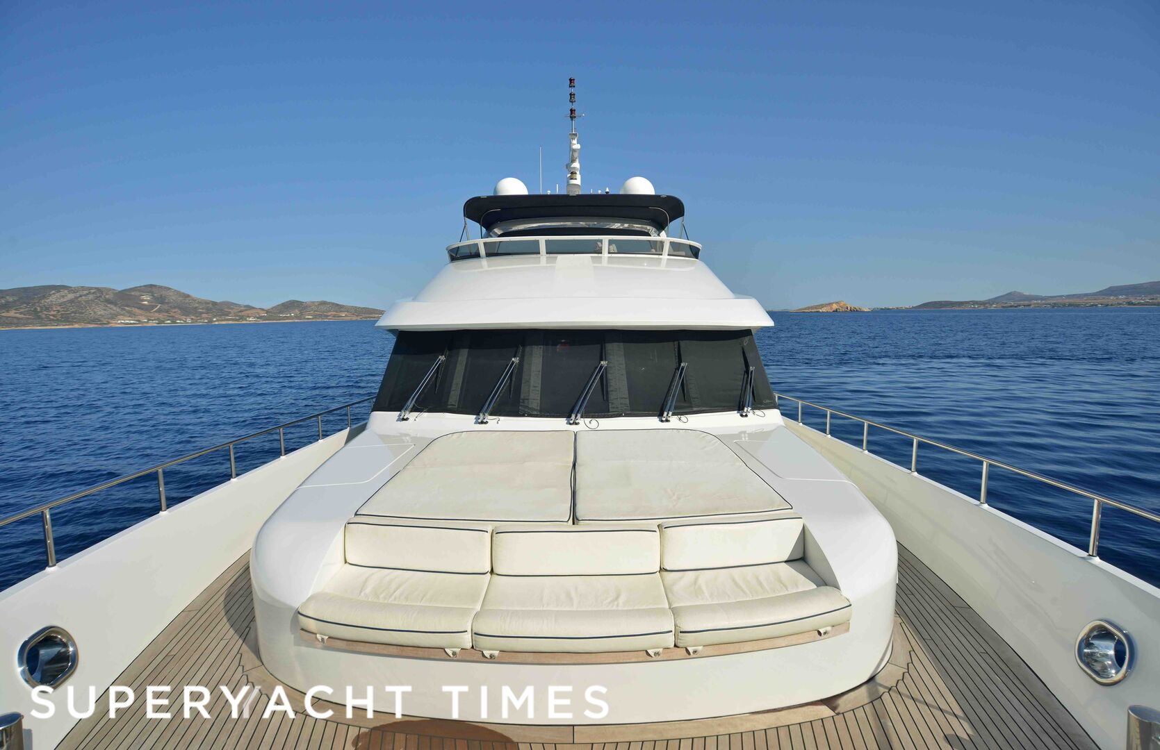 Prana yacht deck