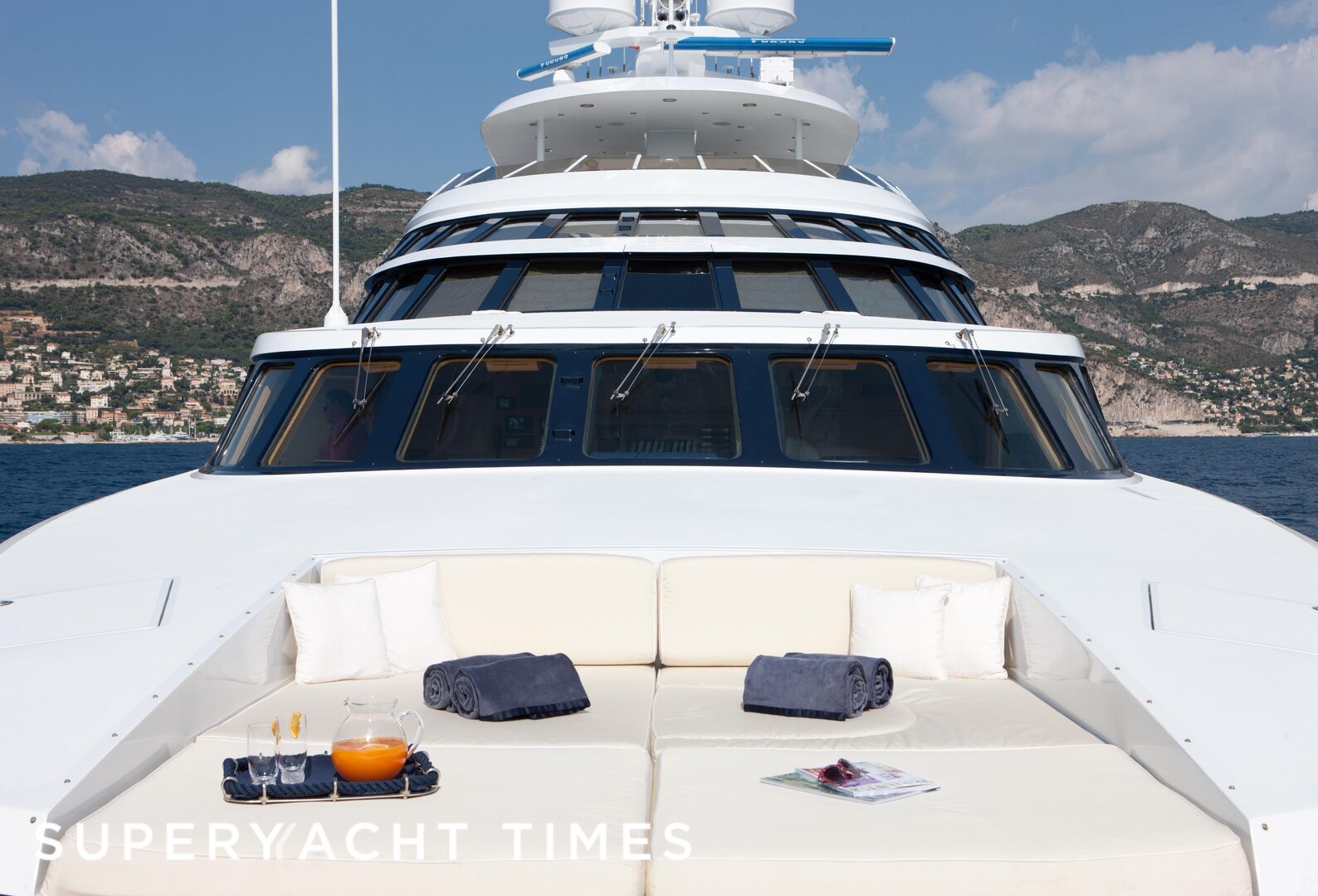 Azzurra II yacht deck