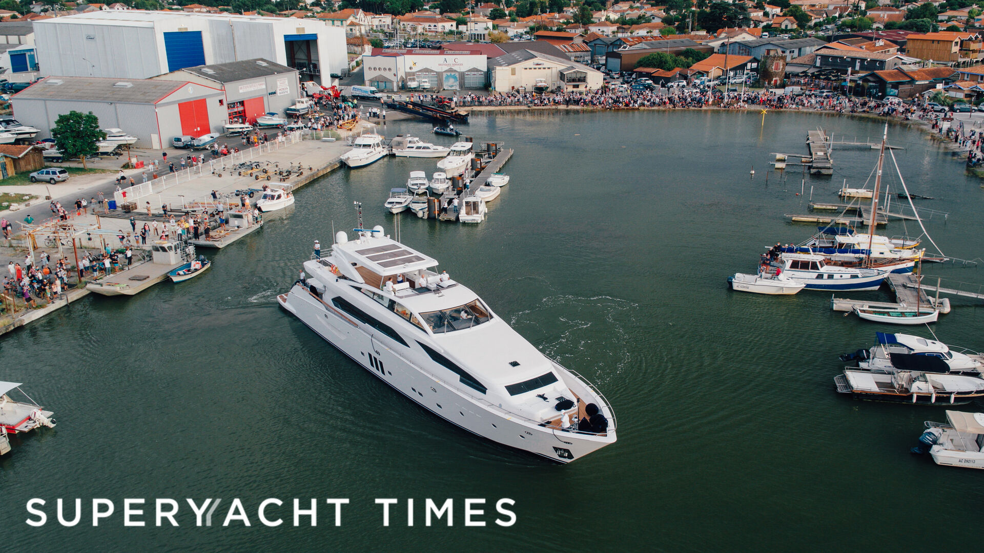 Millesime yacht launch at Couach shipyard