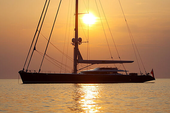 Prana yacht anchored