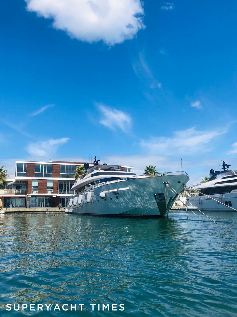 Fifth Avenue yacht in marina