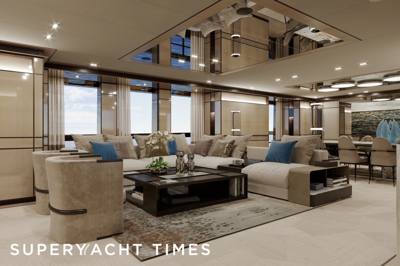 Gemini yacht interior design