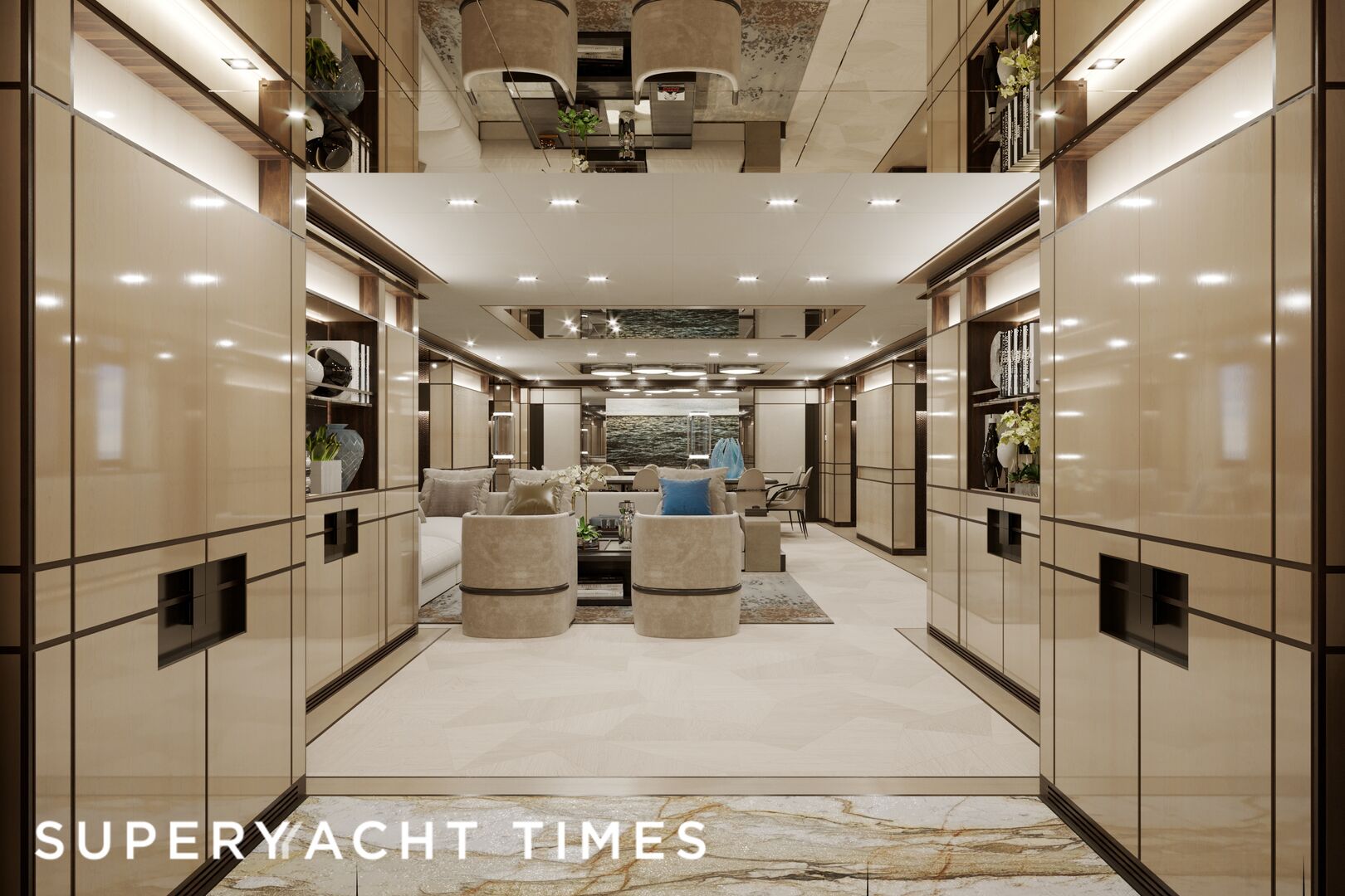 Gemini yacht interior design