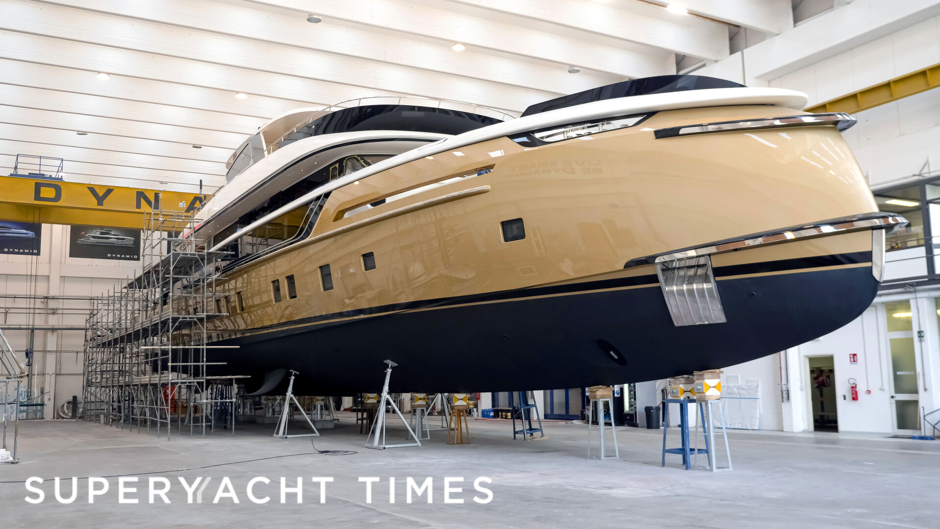 Stefania yacht ready for launch in Tuscany