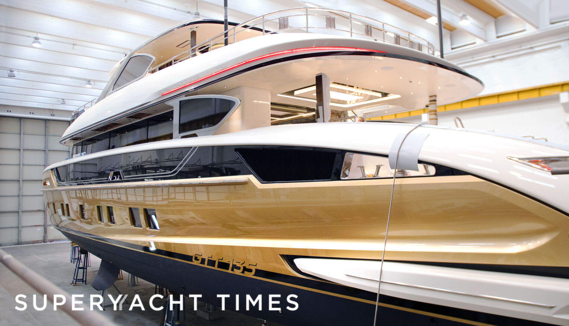 Stefania yacht ready for launch in Tuscany