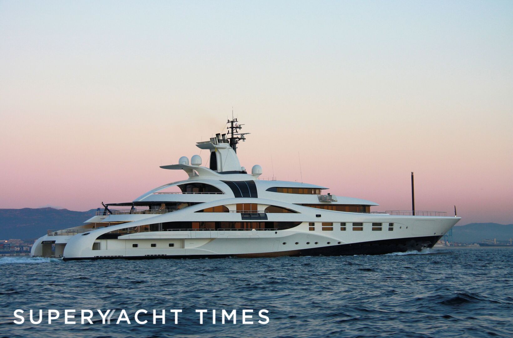 Palladium yacht arriving in Gibraltar