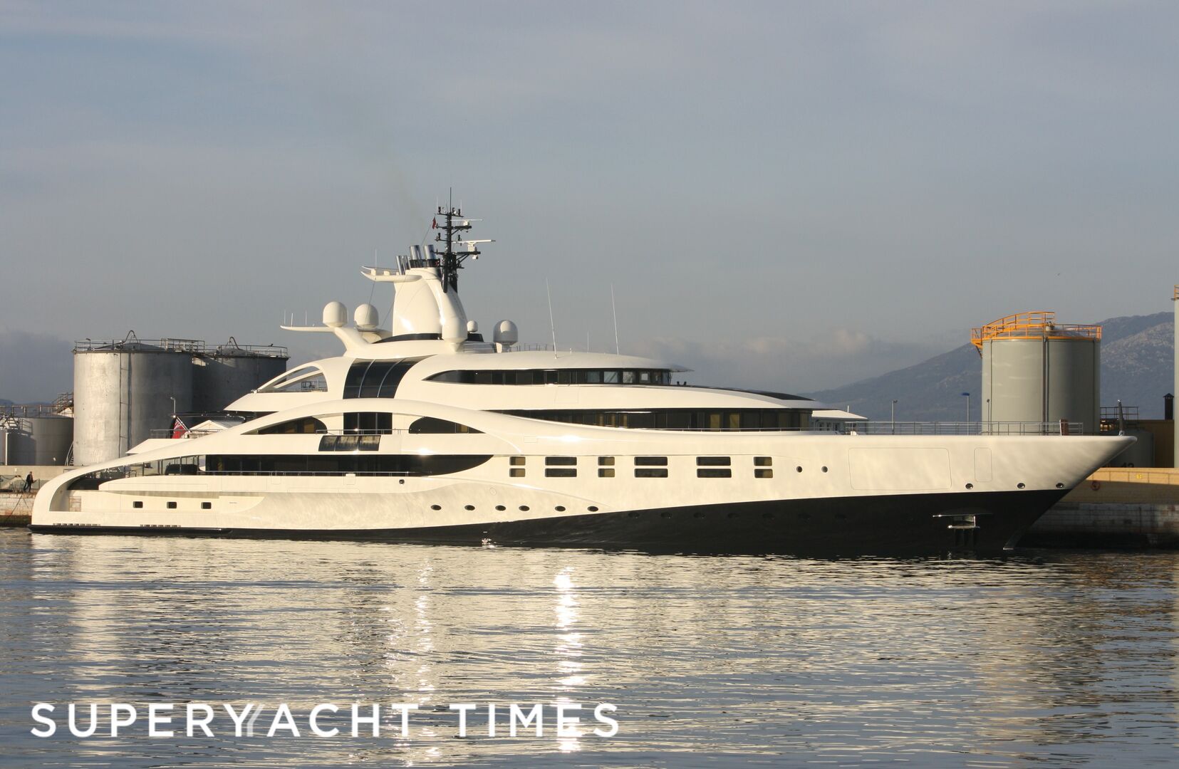 Palladium yacht arriving in Gibraltar