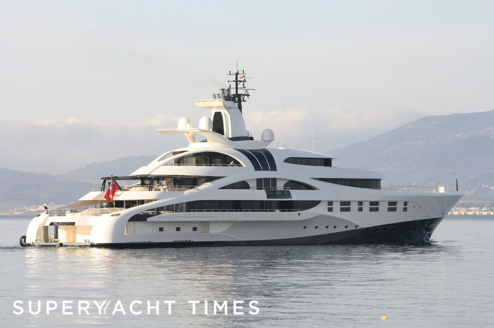 Palladium yacht arriving in Gibraltar