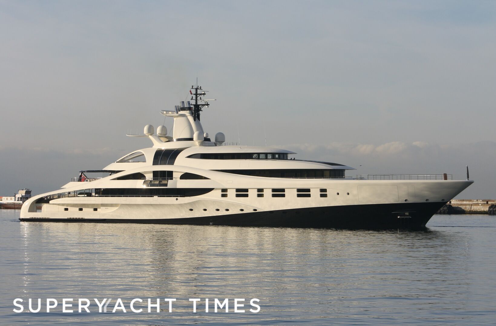 Palladium yacht arriving in Gibraltar