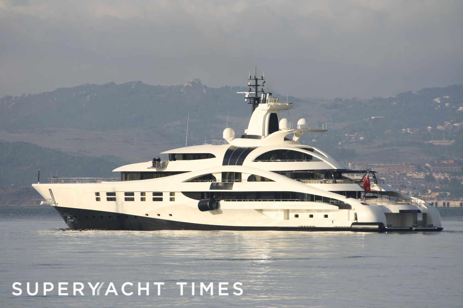 Palladium yacht arriving in Gibraltar
