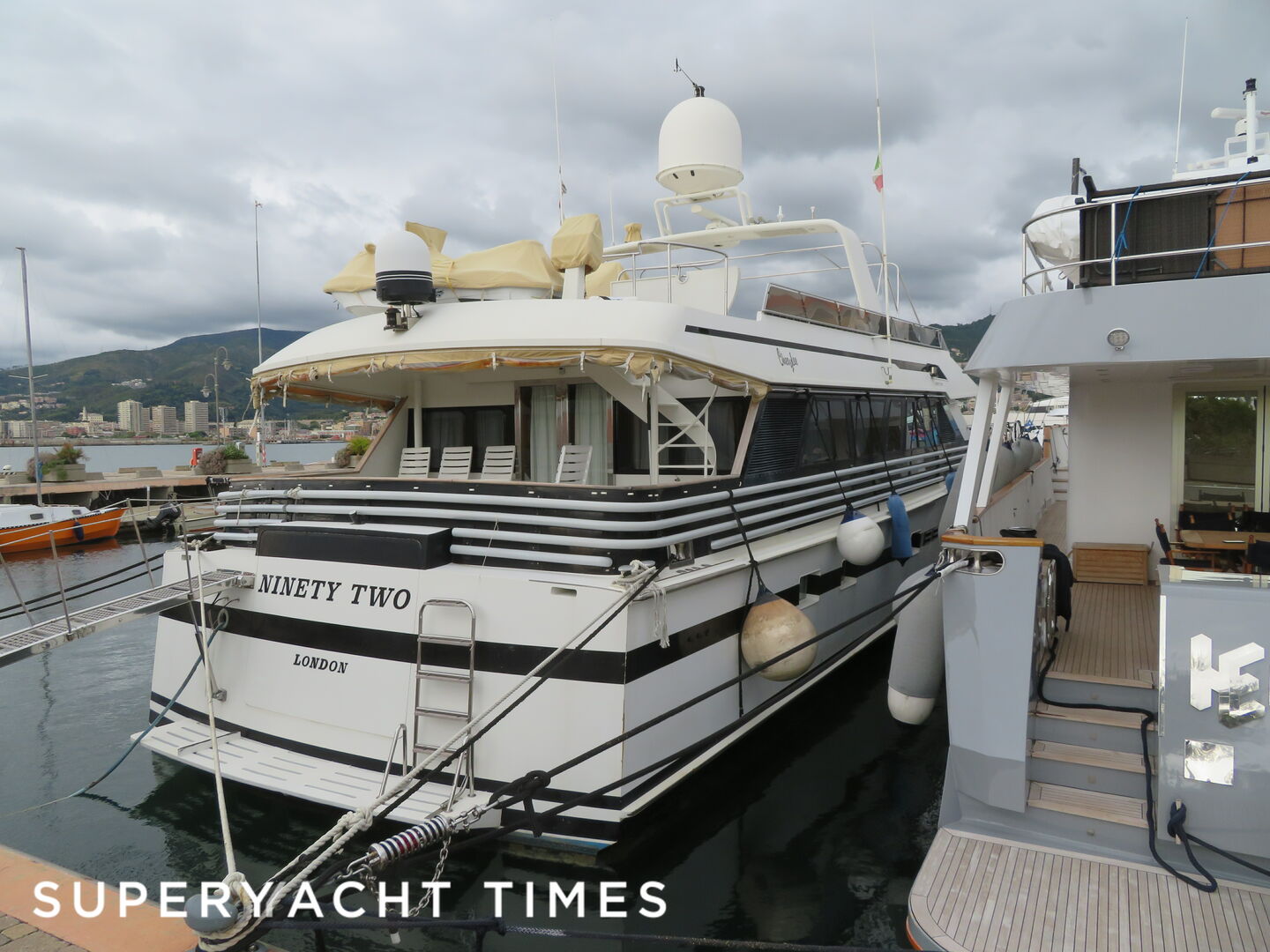 Ninety Two yacht at Marina Genova