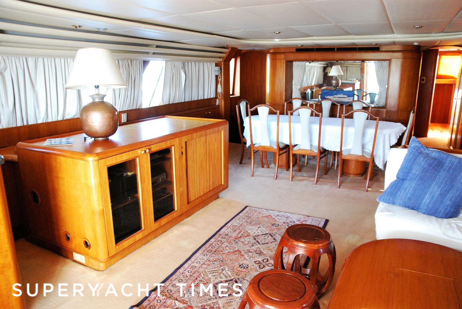 Ninety Two yacht saloon