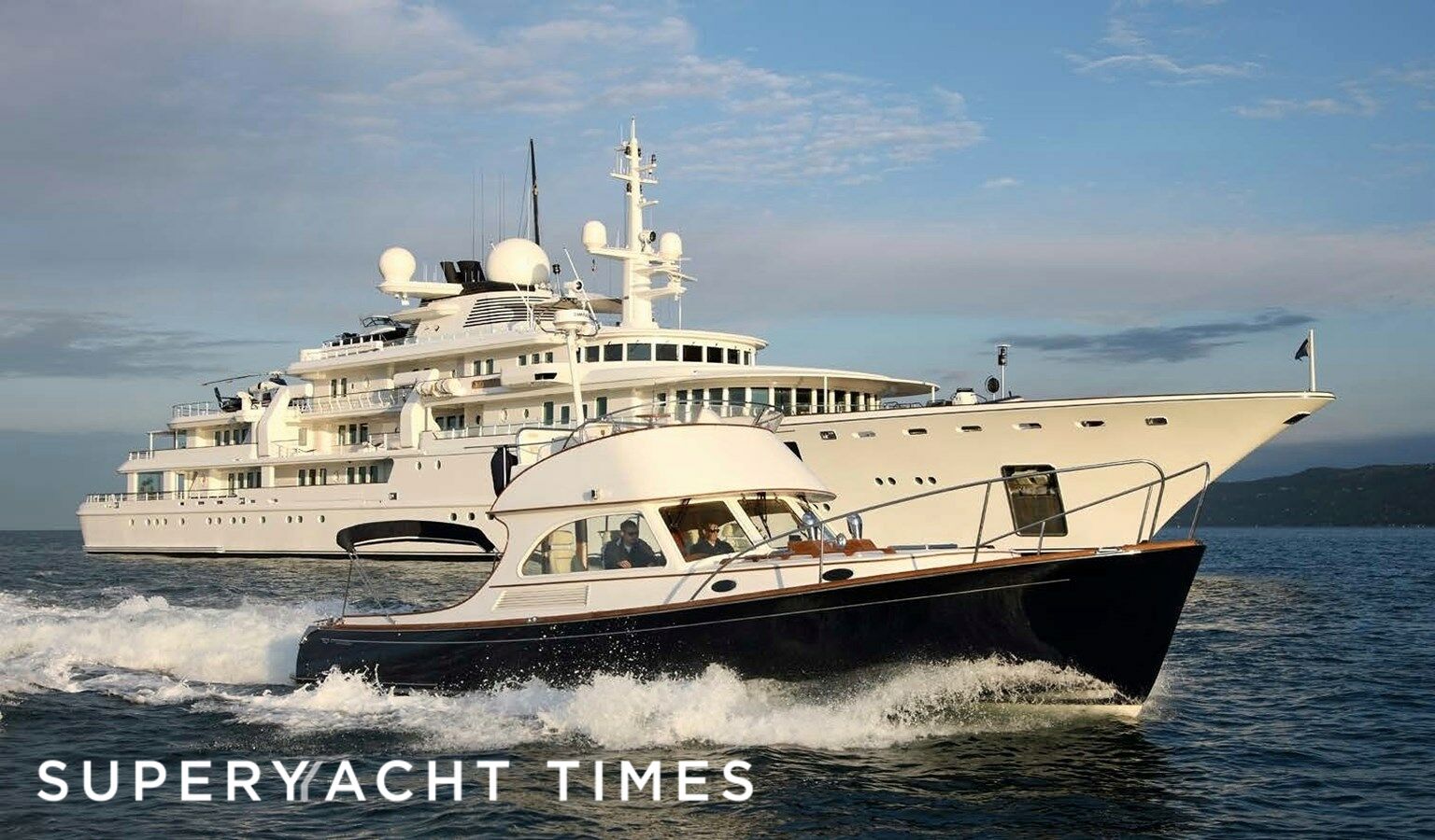 Tatoosh yacht with her tender