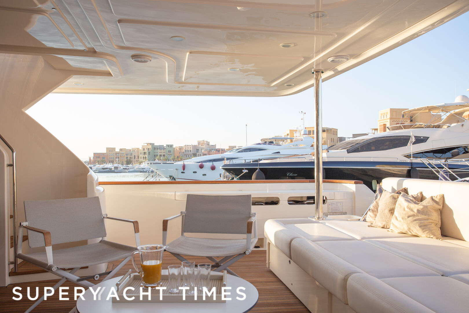 Mira yacht aft deck