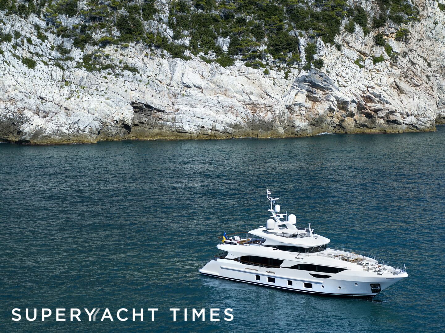 Eurus yacht anchored