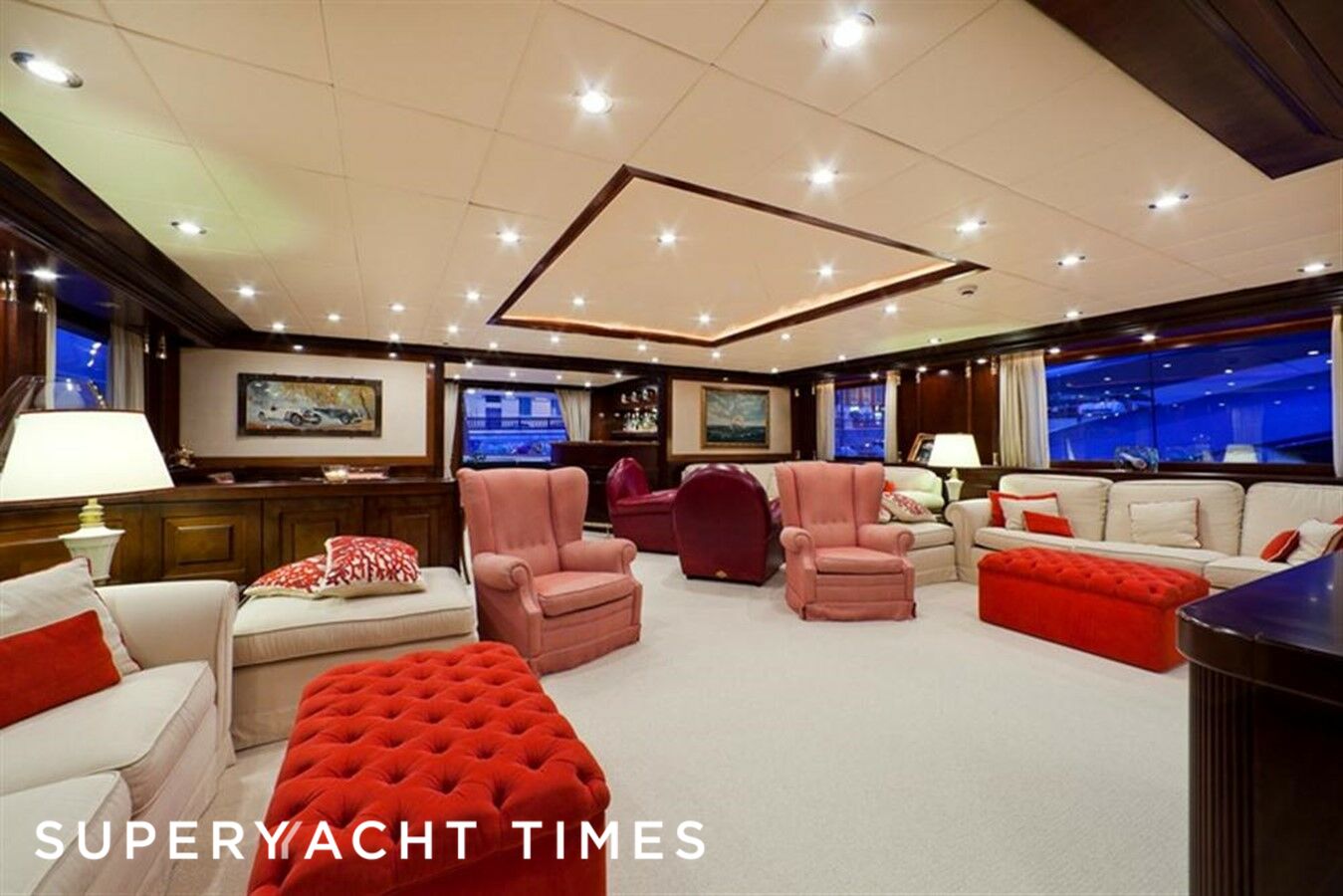 Sophie Blue yacht saloon